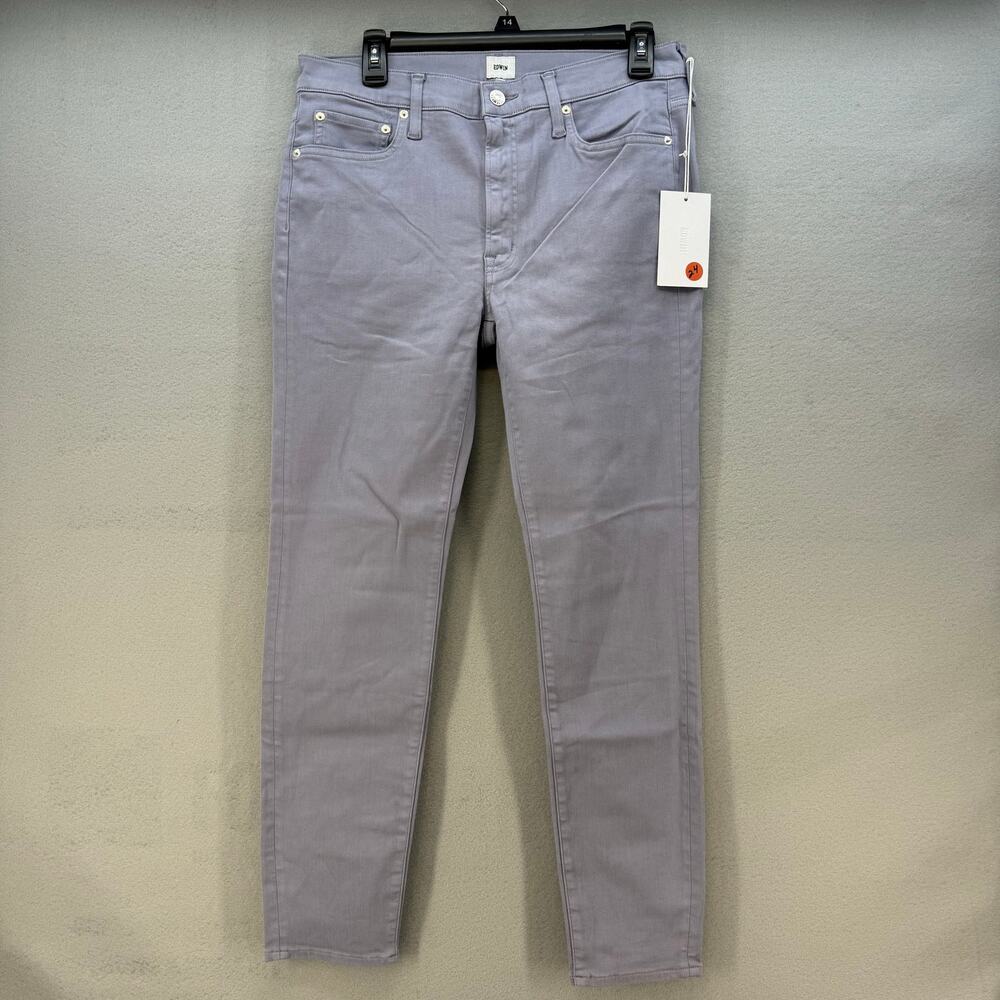 Edwin Jeans Women's 30 (10) Purple 9" Pixie Mid Rise Skinny Preppy Normcore NWT